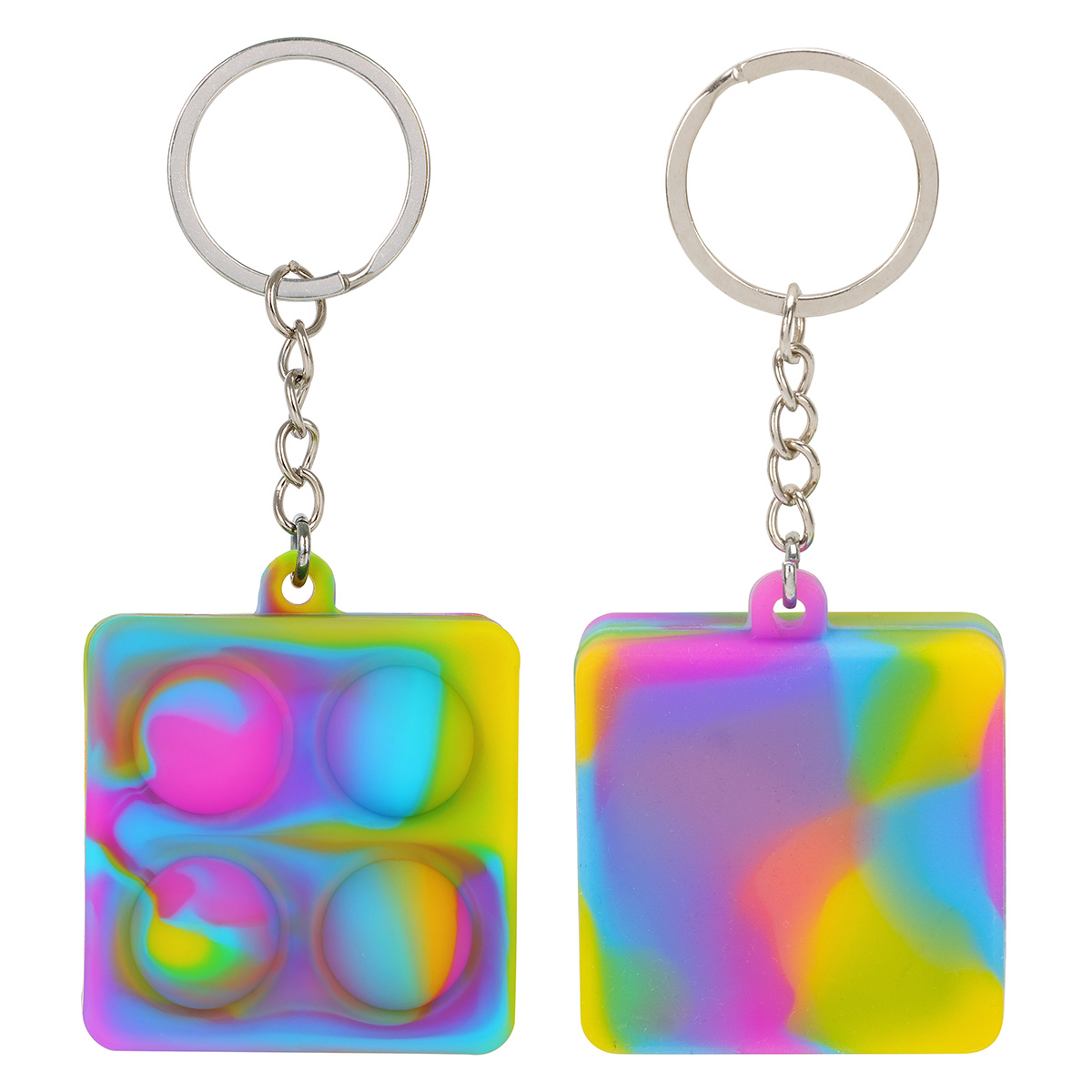 Square Push Pop Key Ring 1