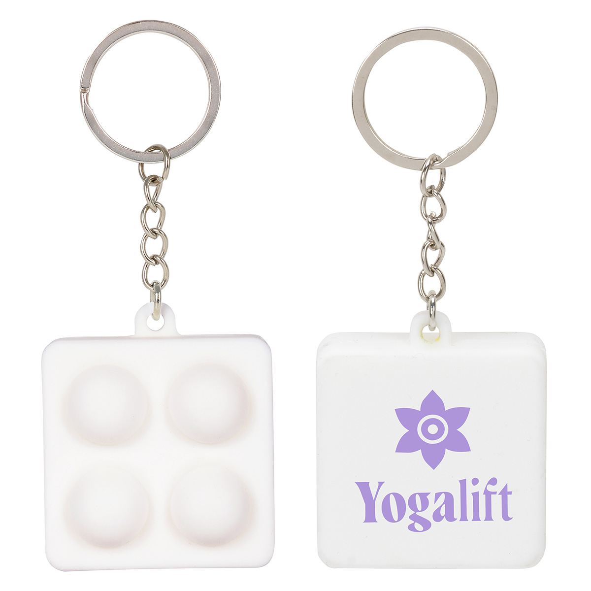 Square Push Pop Key Ring 1