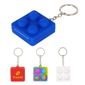 Square Push Pop Key Ring 1 Square Push Pop Key Ring 1
