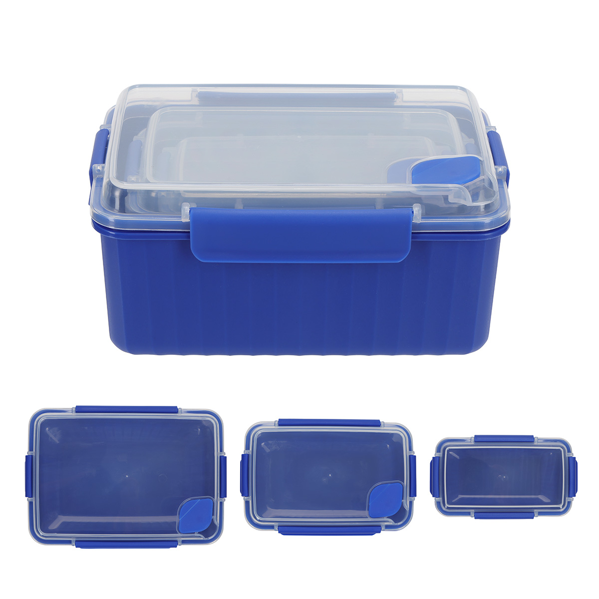 Kiosk 3-Piece Food Container Set with Vented Lids 1
