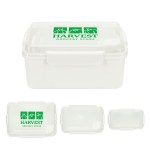 Kiosk 3-Piece Food Container Set with Vented Lids - White Kiosk 3-Piece Food Container Set with Vented Lids - White