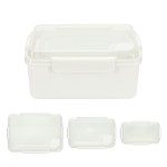 Kiosk 3-Piece Food Container Set with Vented Lids - White Kiosk 3-Piece Food Container Set with Vented Lids - White