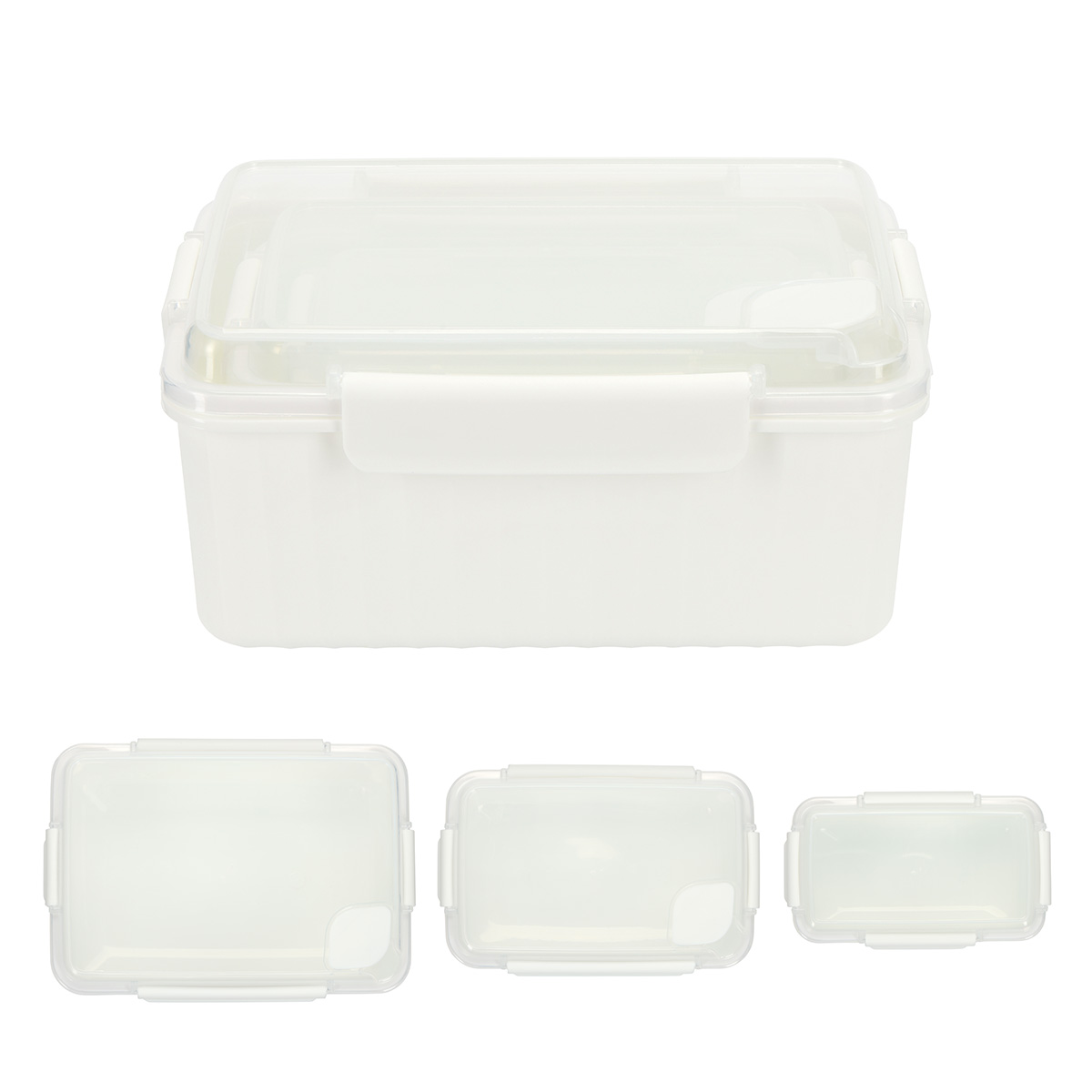 Kiosk 3-Piece Food Container Set with Vented Lids 1