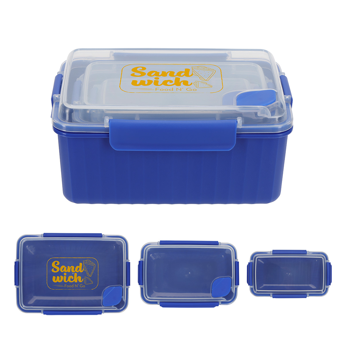 Kiosk 3-Piece Food Container Set with Vented Lids 1
