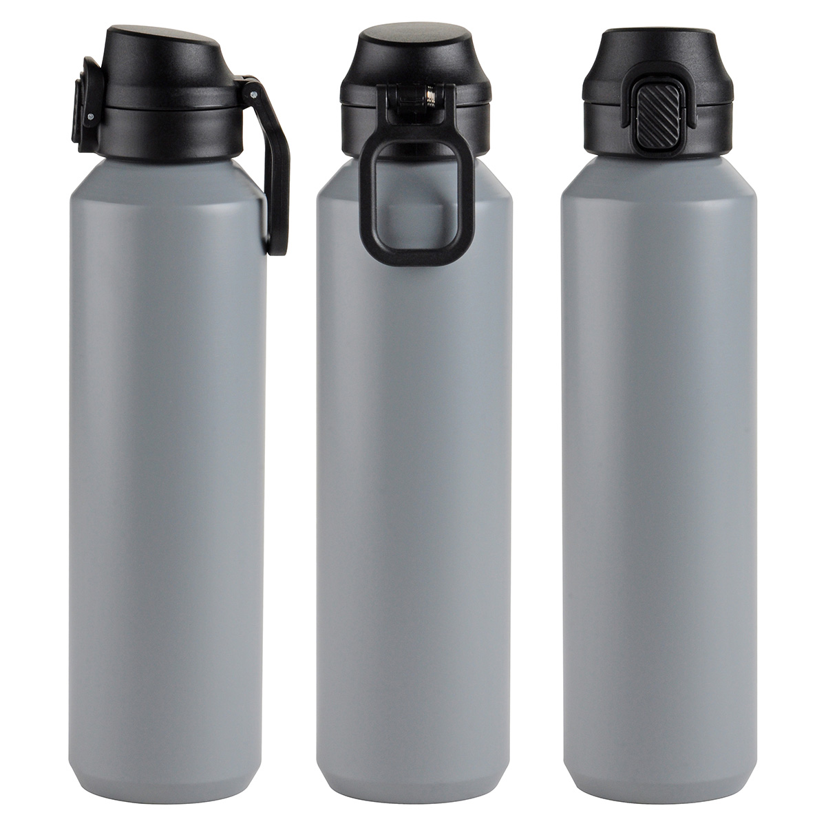 Nexus 27 oz Recycled Aluminum Bottle with Flip-Top Lid and Carabiner 1