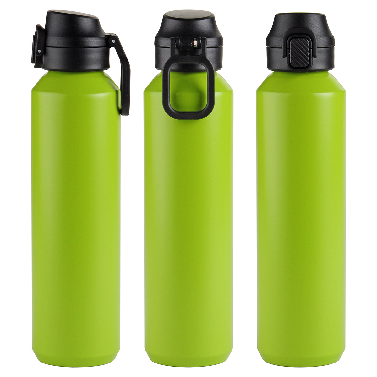 Nexus 27 oz Recycled Aluminum Bottle with Flip-Top Lid and Carabiner 1