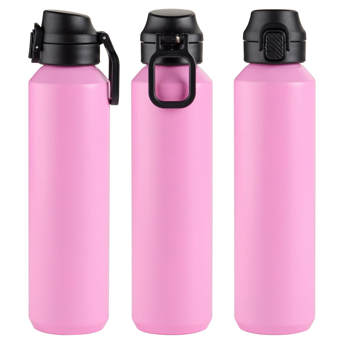 Nexus 27 oz Recycled Aluminum Bottle with Flip-Top Lid and Carabiner 1