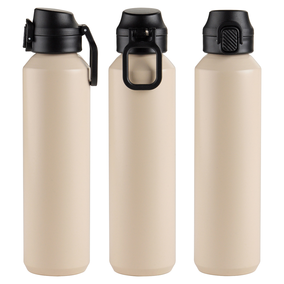 Nexus 27 oz Recycled Aluminum Bottle with Flip-Top Lid and Carabiner 1