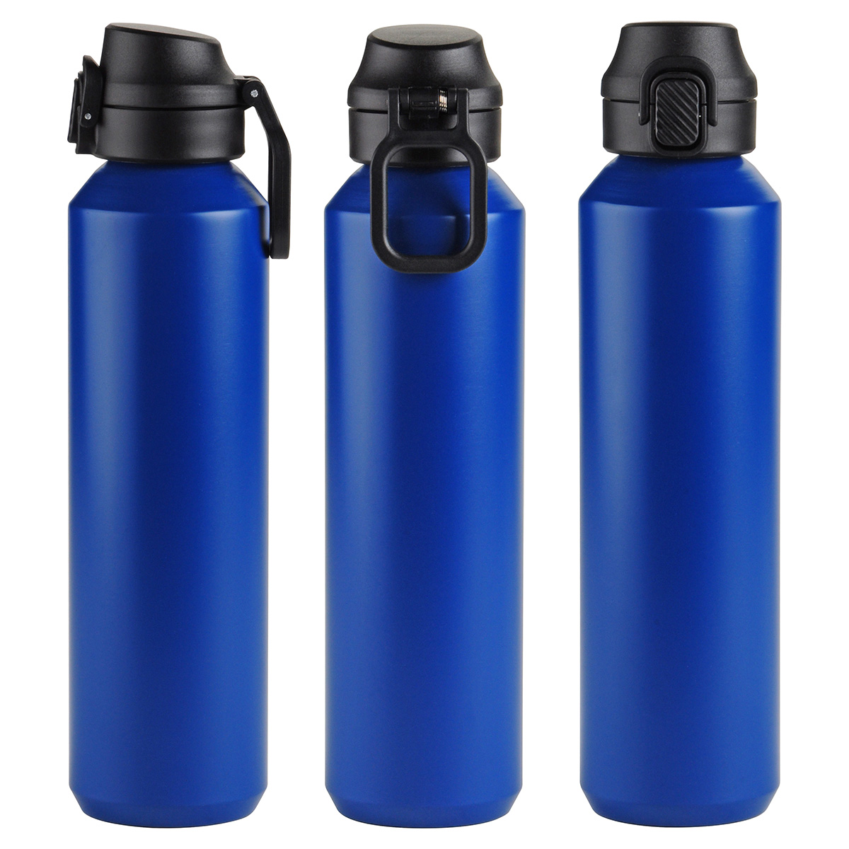 Nexus 27 oz Recycled Aluminum Bottle with Flip-Top Lid and Carabiner 1