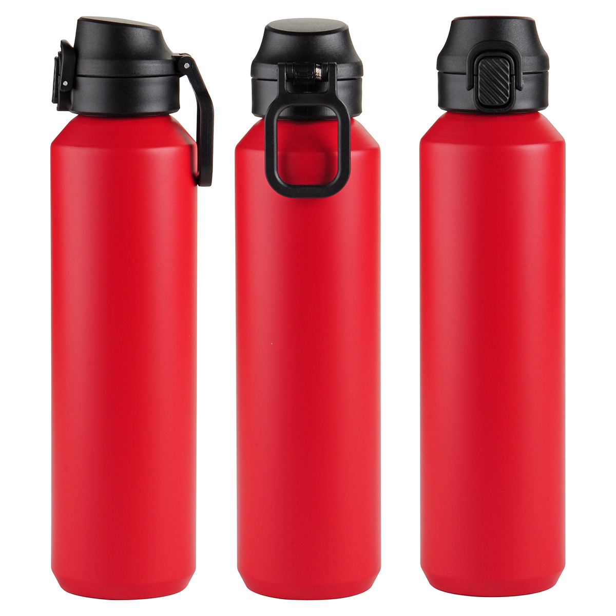 Nexus 27 oz Recycled Aluminum Bottle with Flip-Top Lid and Carabiner 1