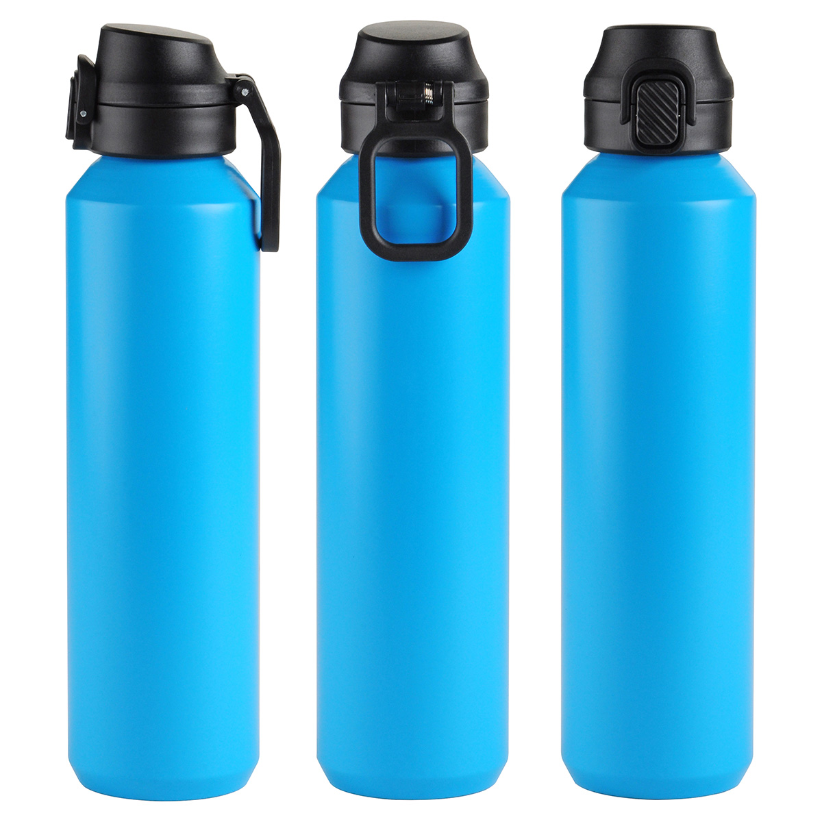 Nexus 27 oz Recycled Aluminum Bottle with Flip-Top Lid and Carabiner 1