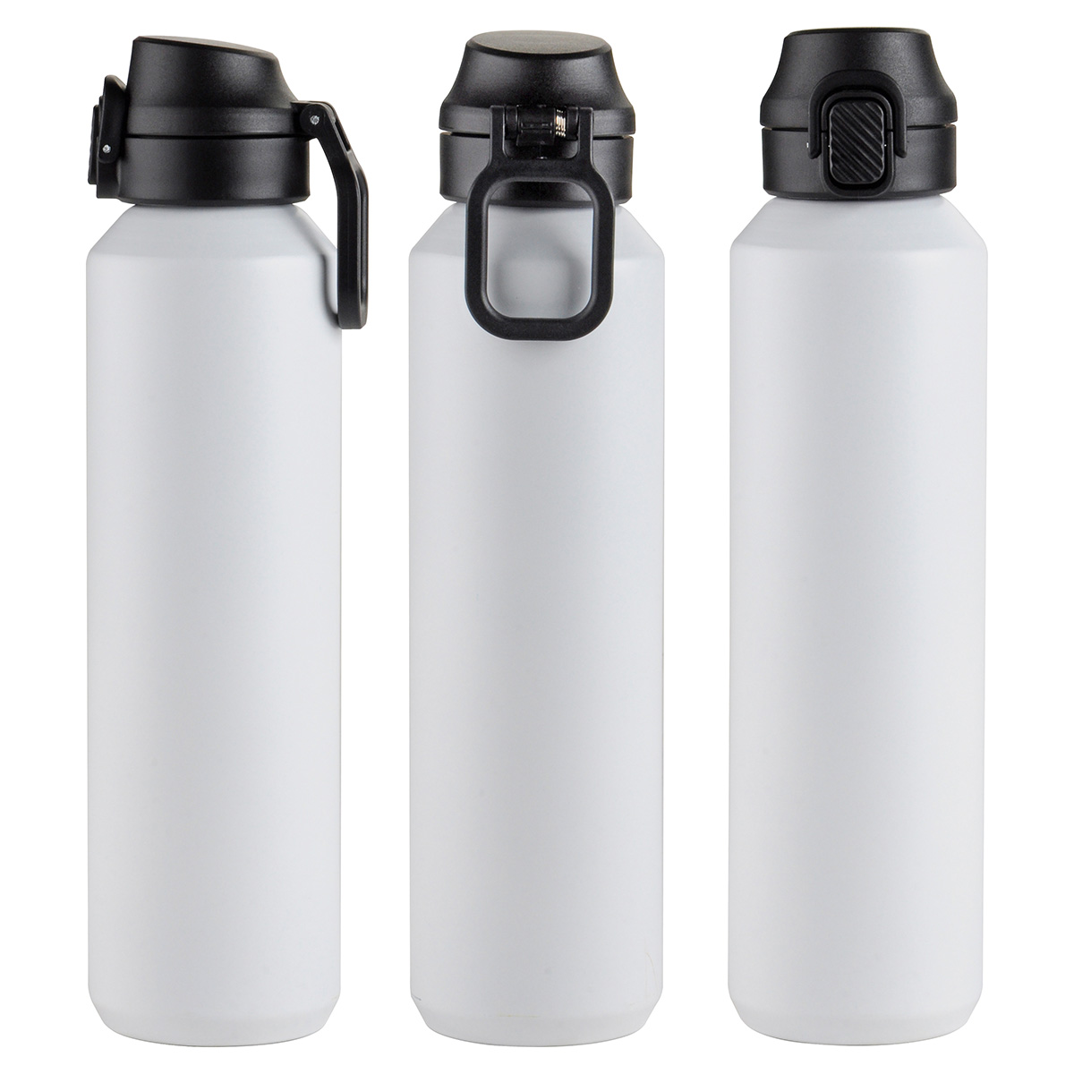 Nexus 27 oz Recycled Aluminum Bottle with Flip-Top Lid and Carabiner 1