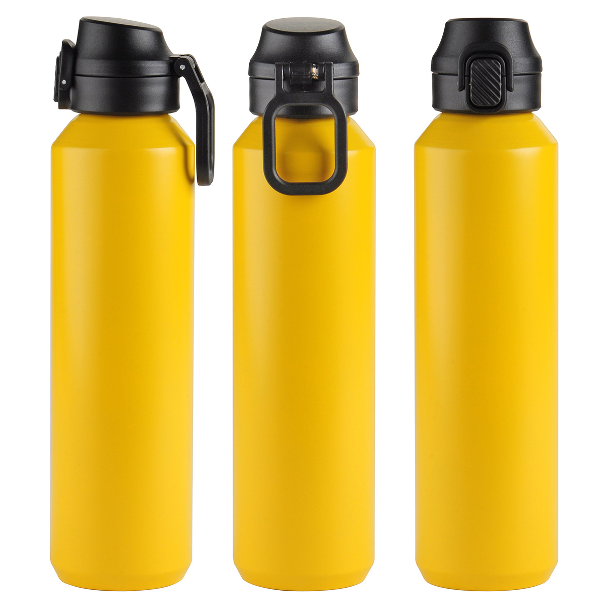 Nexus 27 oz Recycled Aluminum Bottle with Flip-Top Lid and Carabiner 1