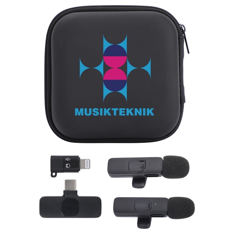 Center Stage Portable Wireless Lavalier Microphone - Set of 2 1 Center Stage Portable Wireless Lavalier Microphone - Set of 2 1