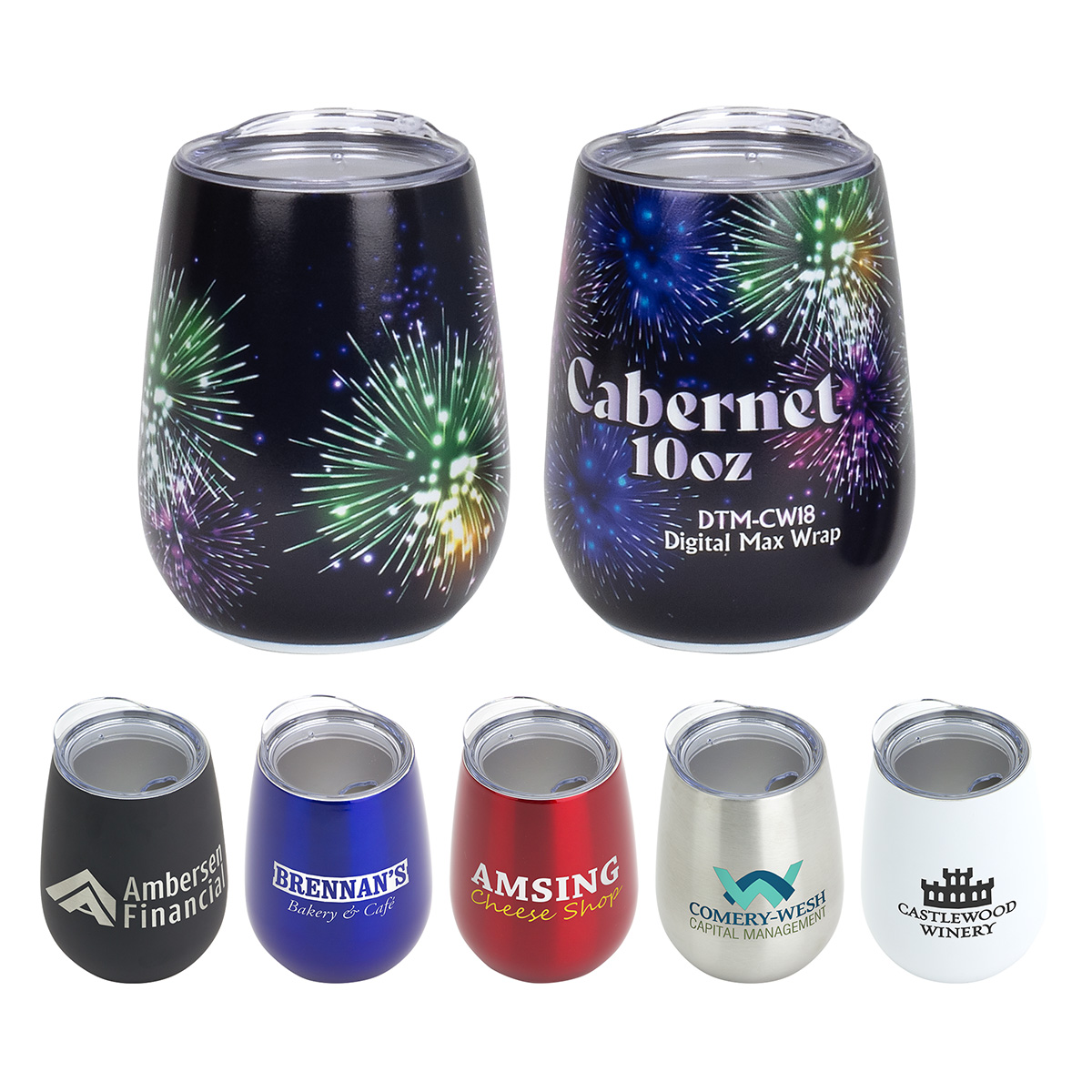 Cabernet 10 oz Vacuum Insulated Stainless Steel Wine Goblet 1