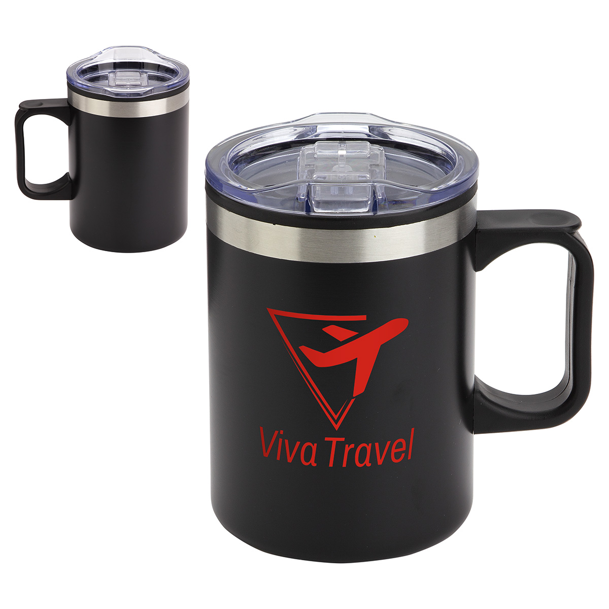 Zara 14 oz Stainless Steel/Polypropylene Mug 1