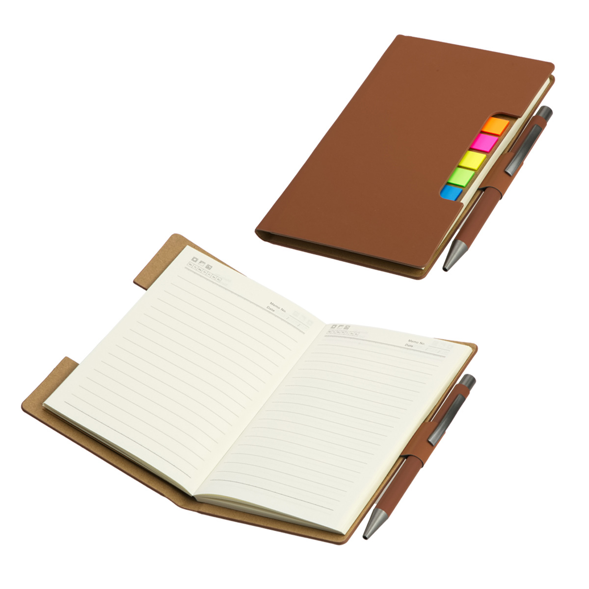 Alliance Hardcover Journal With Sticky Flags & Pen 1