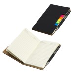 Alliance Hardcover Journal With Sticky Flags & Pen - Black Alliance Hardcover Journal With Sticky Flags & Pen - Black
