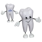 Tooth Stress Reliever Figure - White Tooth Stress Reliever Figure - White