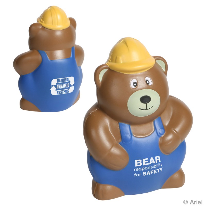 Construction Worker Bear Stress Reliever 1 Construction Worker Bear Stress Reliever 1