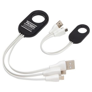 Triad 3-in-1 Charging Cable with Carabiner Clip 1 Triad 3-in-1 Charging Cable with Carabiner Clip 1
