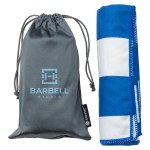 Fairway 15" x 30" Striped Microfiber Sports Towel with Carrying Pouch 1 Fairway 15" x 30" Striped Microfiber Sports Towel with Carrying Pouch 1