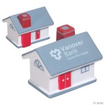 House Stress Reliever - Gray/White/Red House Stress Reliever - Gray/White/Red