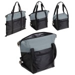 Glacier Convertible Polyester Cooler Bag - Gray Glacier Convertible Polyester Cooler Bag - Gray