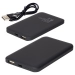 Soft-Touch 4000mAh Hi-Density Polymer Power Bank - Black Soft-Touch 4000mAh Hi-Density Polymer Power Bank - Black