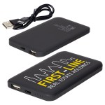 Soft-Touch 4000mAh Hi-Density Polymer Power Bank - Black Soft-Touch 4000mAh Hi-Density Polymer Power Bank - Black
