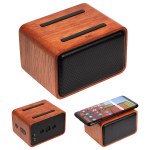 FSC® Mahogany Wireless Speaker with Wireless Charger 2 FSC® Mahogany Wireless Speaker with Wireless Charger 2