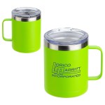 Ceva 14 oz Copper-Coated Powder-Coated Insulated Mug - Red Ceva 14 oz Copper-Coated Powder-Coated Insulated Mug - Red