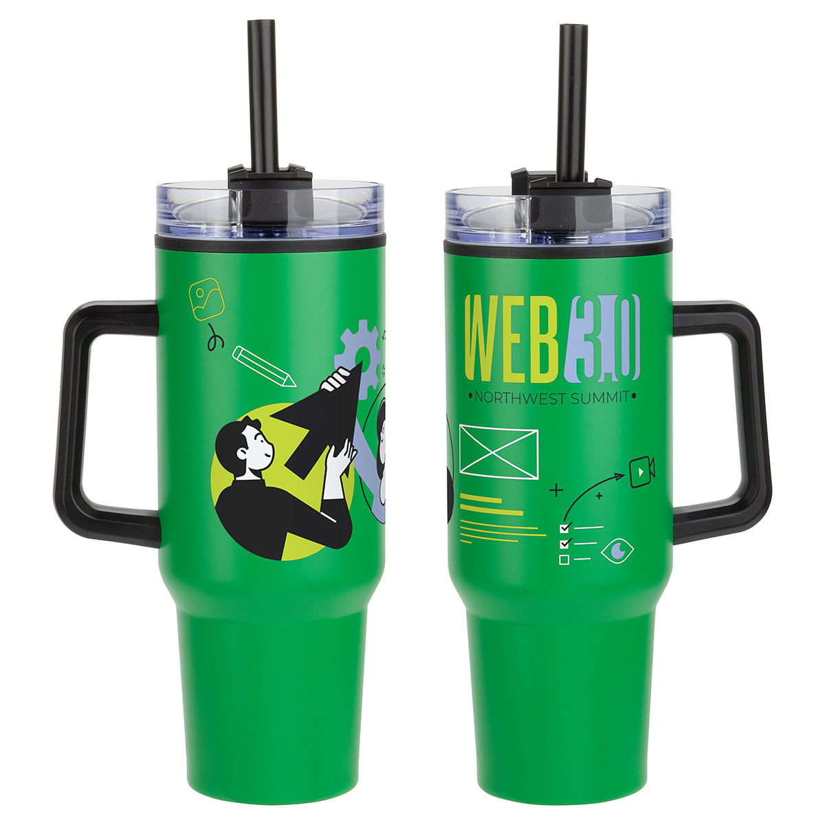 Outpost 40 oz Stainless Steel/Polypropylene Mug 1