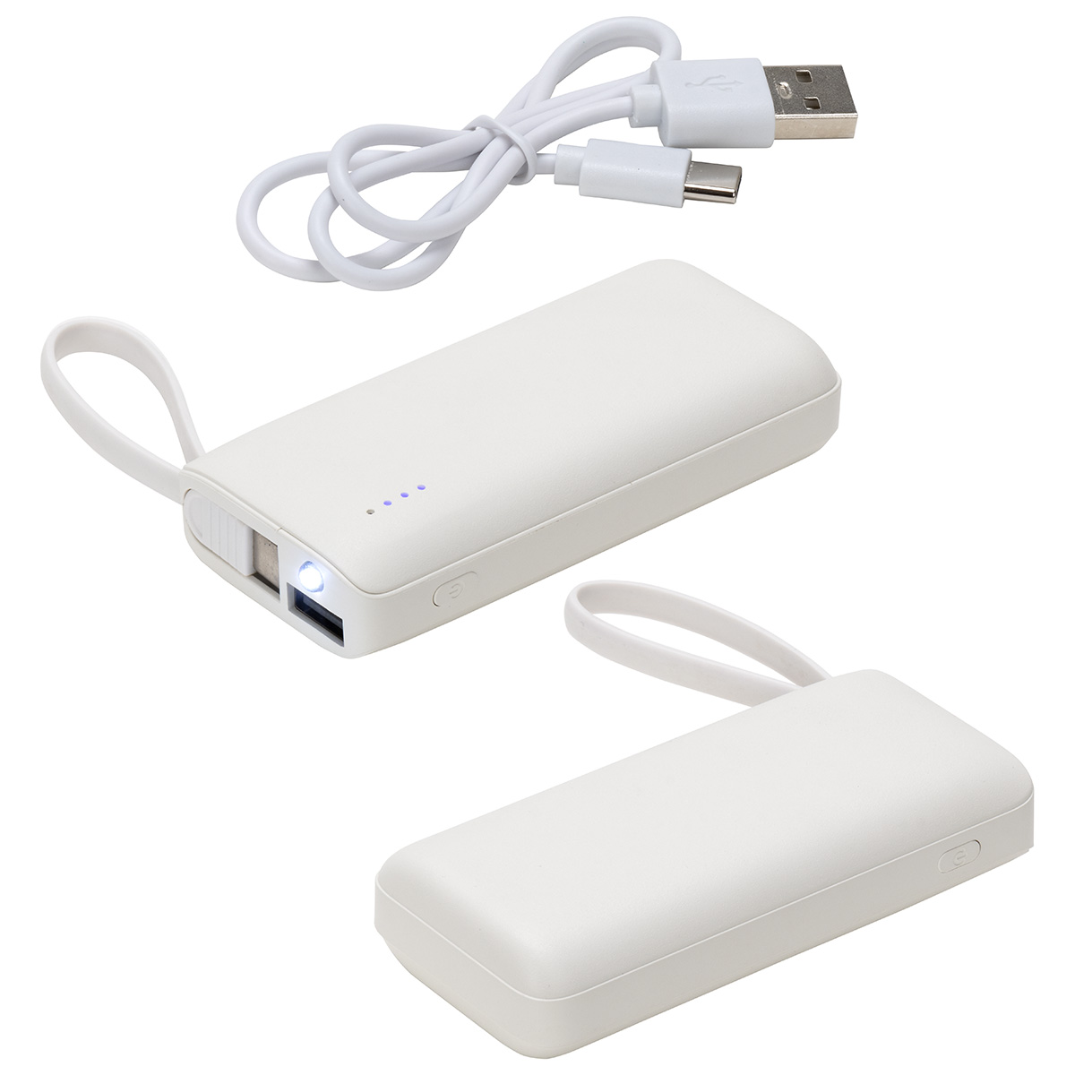 Chancellor 5000mAh Power Bank with USB-C Built-in Cable 1