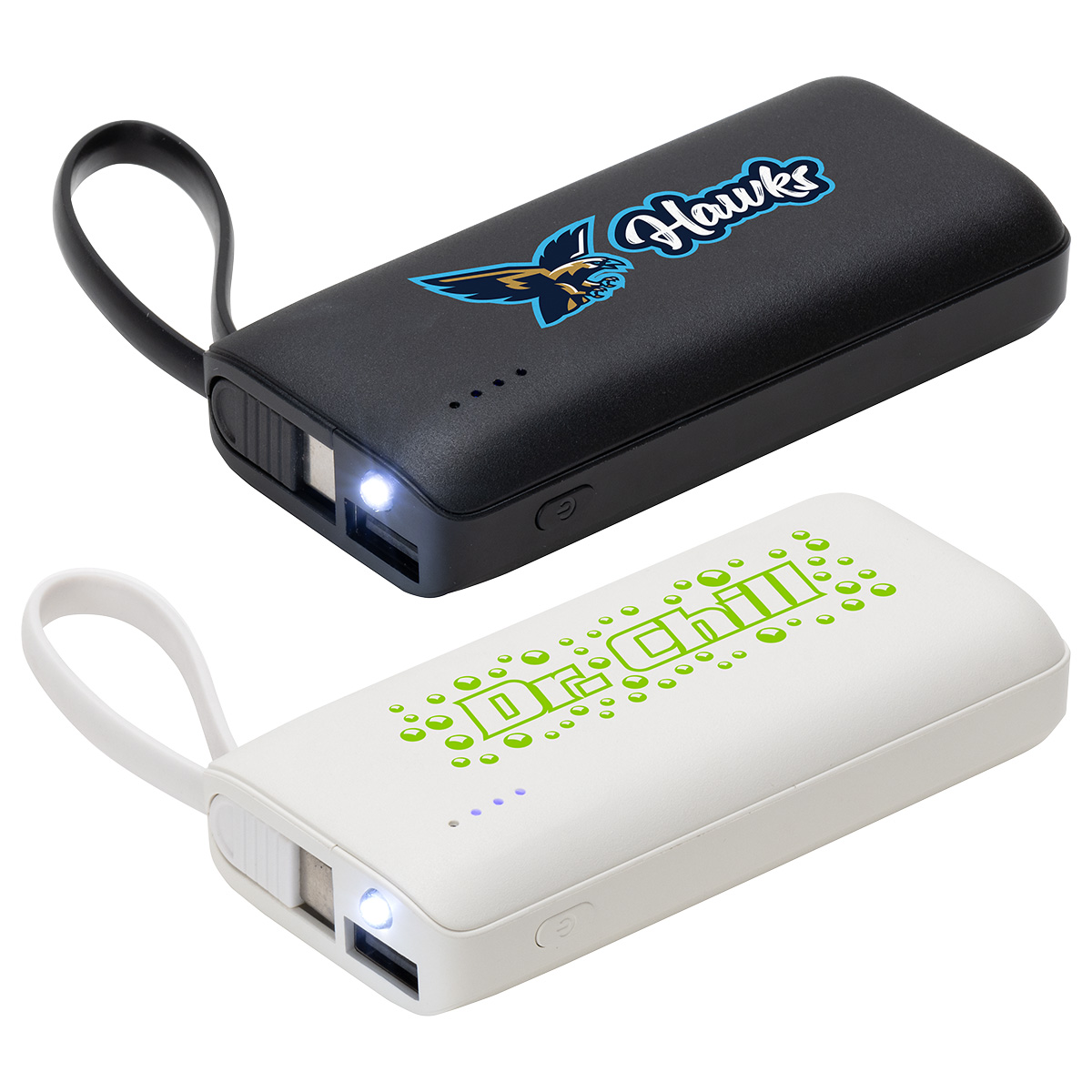 Chancellor 5000mAh Power Bank with USB-C Built-in Cable 1 Chancellor 5000mAh Power Bank with USB-C Built-in Cable 1