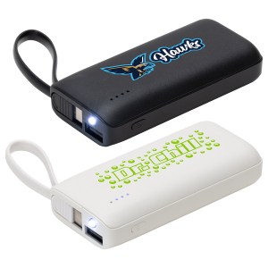 Chancellor 5000mAh Power Bank with USB-C Built-in Cable 1 Chancellor 5000mAh Power Bank with USB-C Built-in Cable 1