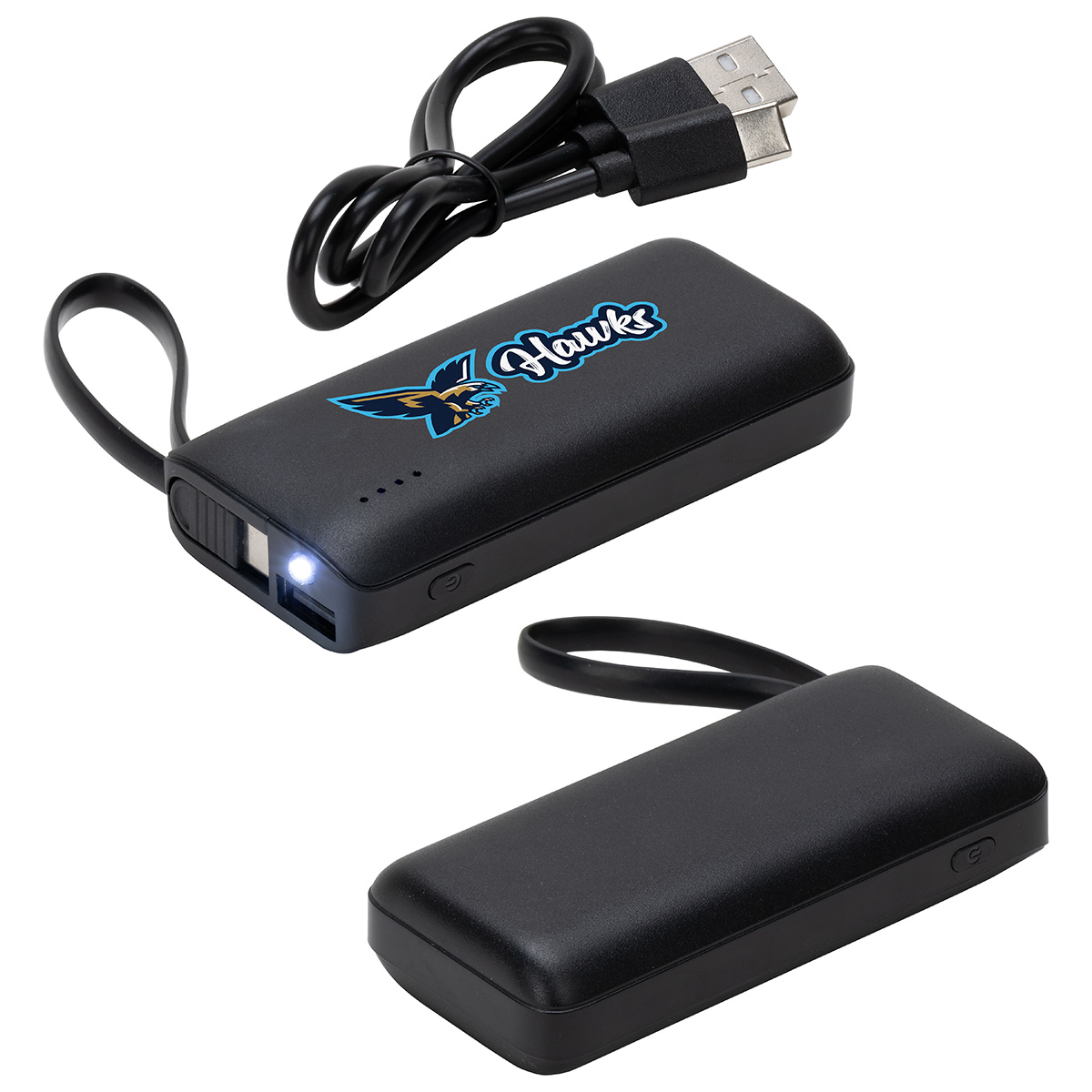 Chancellor 5000mAh Power Bank with USB-C Built-in Cable 1