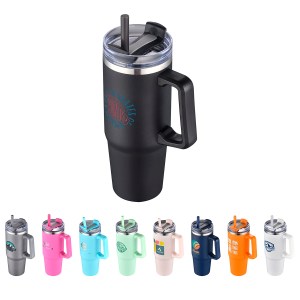 Milo 30 oz Vacuum Insulated Stainless Steel Mug with Straw 1 Milo 30 oz Vacuum Insulated Stainless Steel Mug with Straw 1