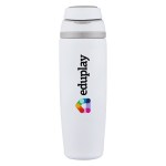 Savanah 25 oz Eco-friendly Vacuum Insulated Stainless Steel Bottle - White Savanah 25 oz Eco-friendly Vacuum Insulated Stainless Steel Bottle - White