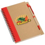 Promo Write Recycled Notebook - Red/Beige Promo Write Recycled Notebook - Red/Beige