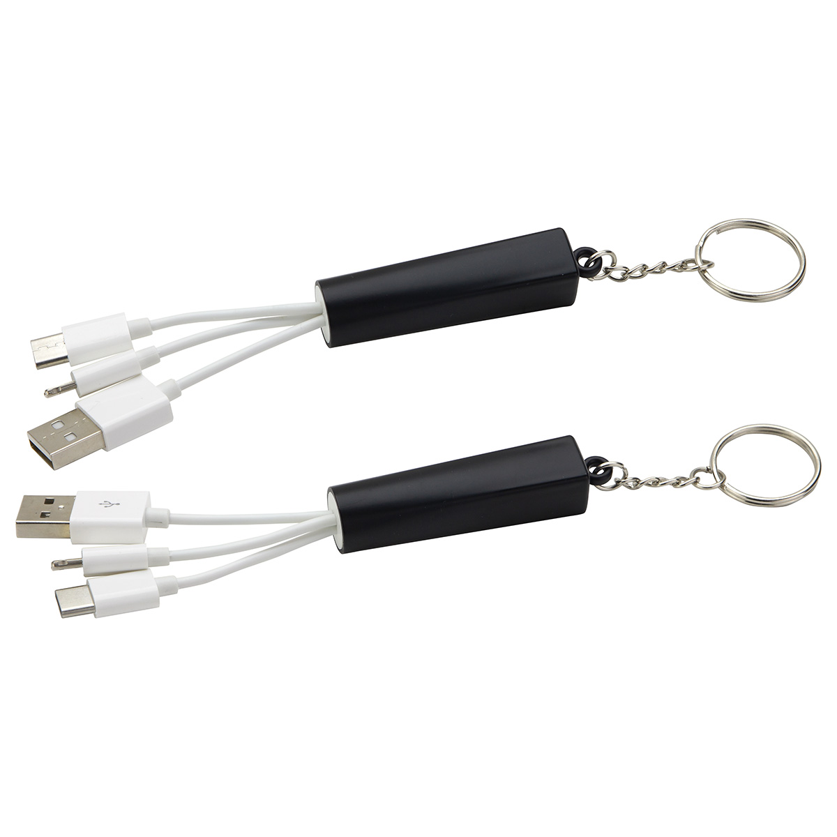 Trey 3-in-1 Light-Up Charging Cable with Keychain 1