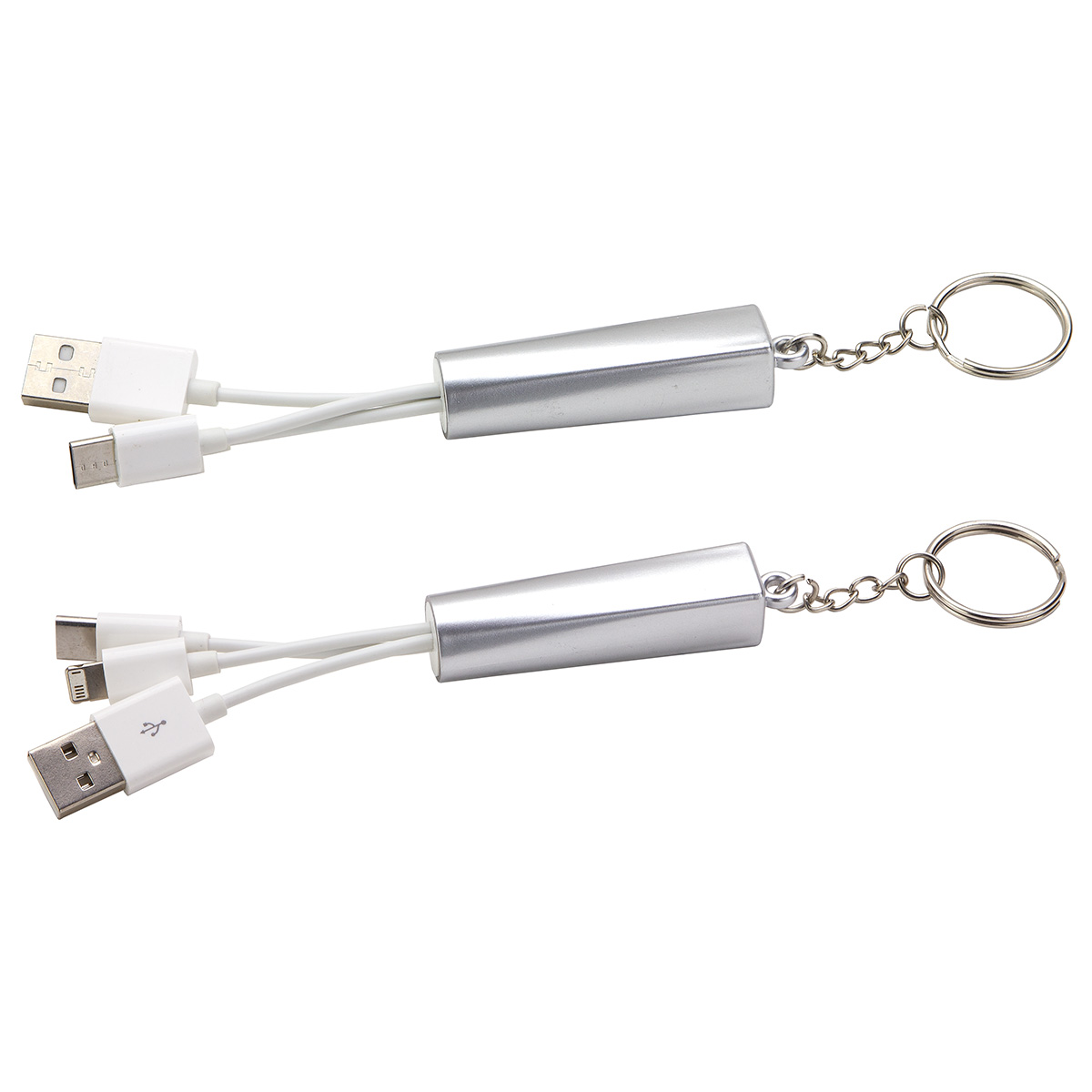 Trey 3-in-1 Light-Up Charging Cable with Keychain 1