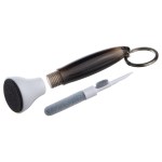Swab Microfiber Earbud & Screen Cleaner with Key Ring - Black Swab Microfiber Earbud & Screen Cleaner with Key Ring - Black
