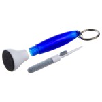 Swab Microfiber Earbud & Screen Cleaner with Key Ring - Blue Swab Microfiber Earbud & Screen Cleaner with Key Ring - Blue