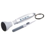 Swab Microfiber Earbud & Screen Cleaner with Key Ring - Clear(blank) Swab Microfiber Earbud & Screen Cleaner with Key Ring - Clear(blank)
