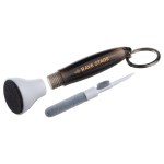 Swab Microfiber Earbud & Screen Cleaner with Key Ring - Black(blank) Swab Microfiber Earbud & Screen Cleaner with Key Ring - Black(blank)