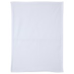 Light-Weight Brushed Fleece Blanket 30"x 40" 300GSM - Full Color - White Light-Weight Brushed Fleece Blanket 30"x 40" 300GSM - Full Color - White