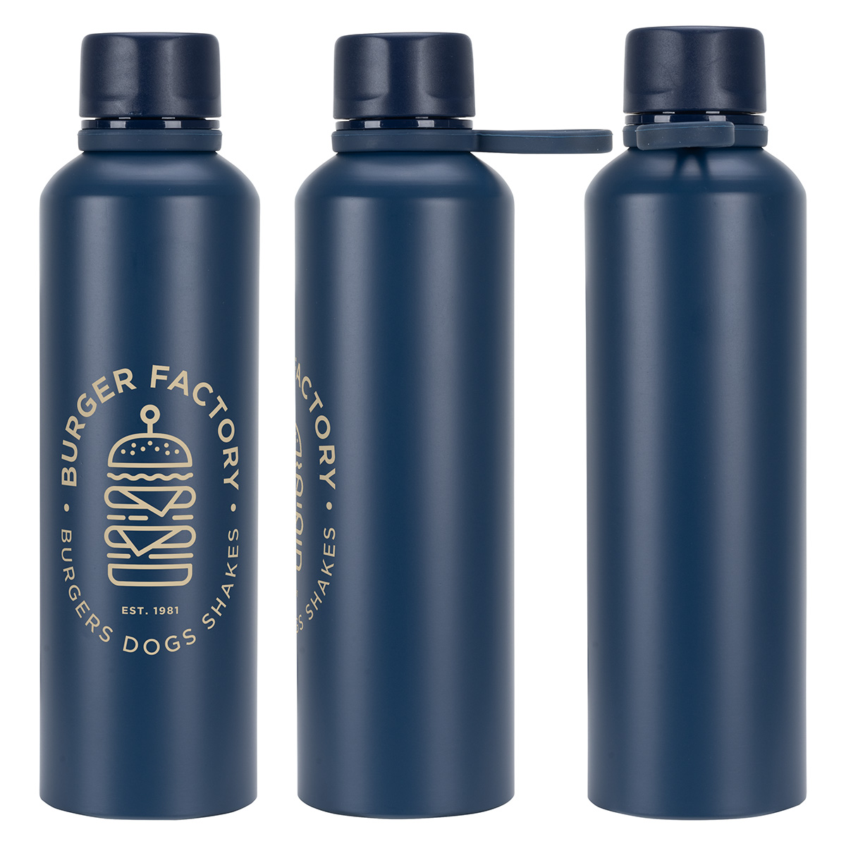 Avento 25 oz Recycled Aluminum Bottle with Silicone Loop 1