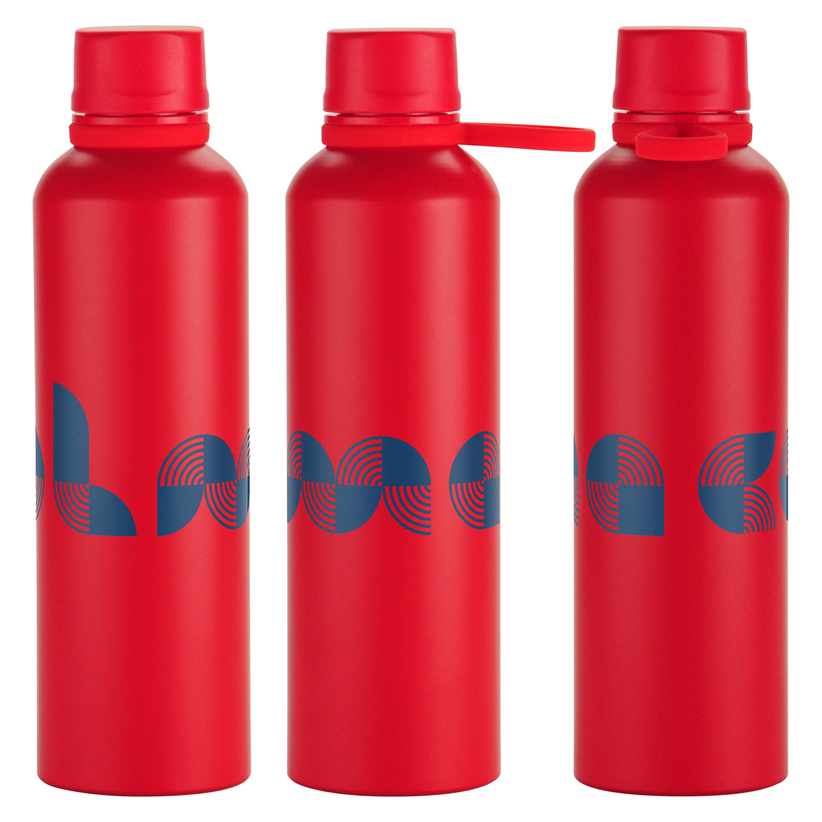 Avento 25 oz Recycled Aluminum Bottle with Silicone Loop 1
