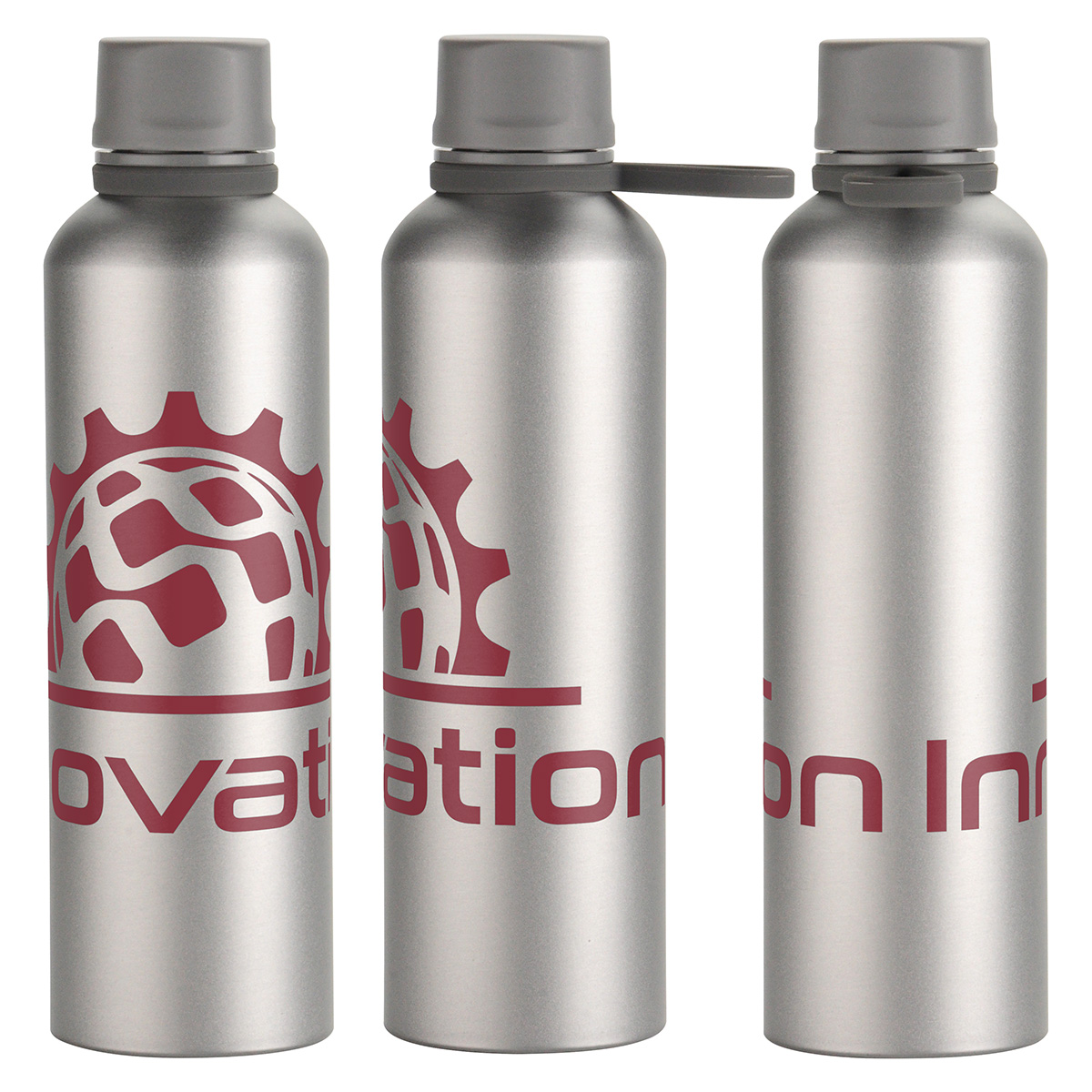 Avento 25 oz Recycled Aluminum Bottle with Silicone Loop 1